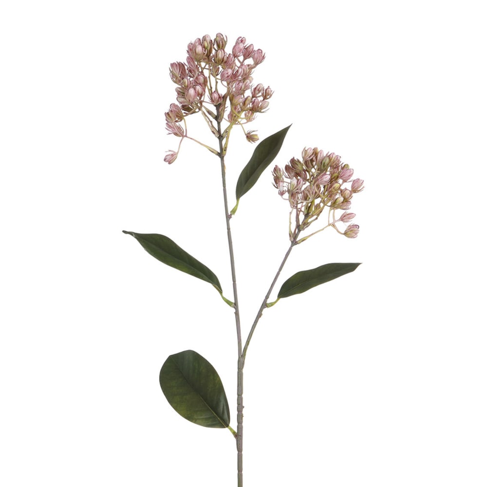 tallo de sedum artificial rosa palido h78