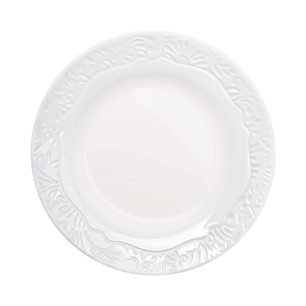 6 assiettes à dessert blanches en opale 19 cm 6 assiettes à dessert blanches en opale 19 cm