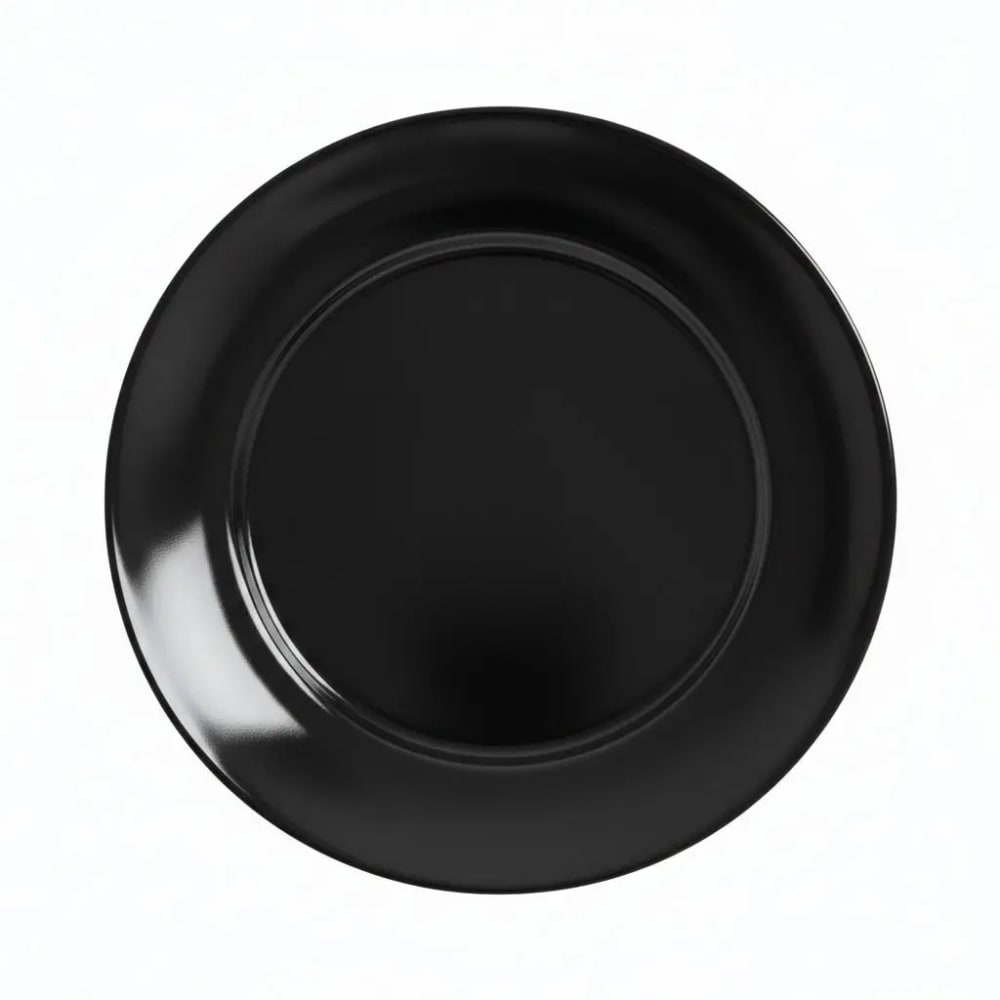 6 assiettes à dessert noires en verre 18 cm 6 assiettes à dessert noires en verre 18 cm