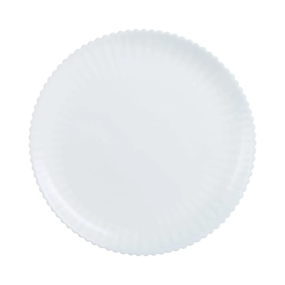 6 assiettes plates blanches en opale 25 cm 6 assiettes plates blanches en opale 25 cm
