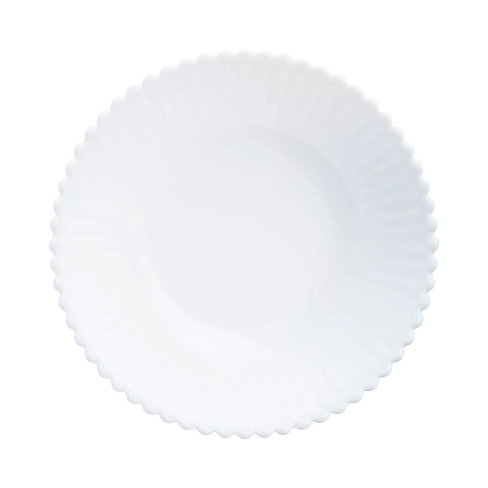 6 coupelles blanches en opale 16 cm