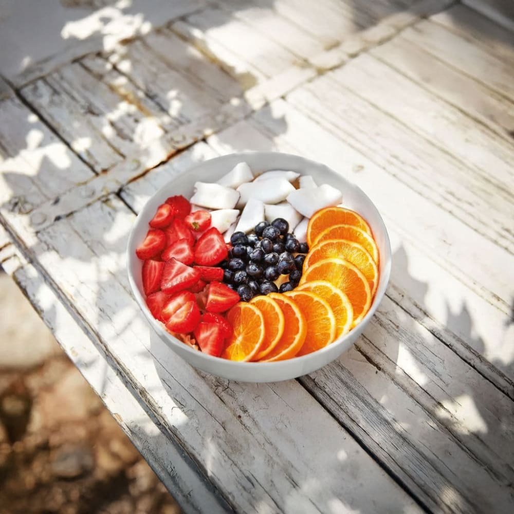 Plat rond gris 26 cm en opale culinaire - Maisons du Monde