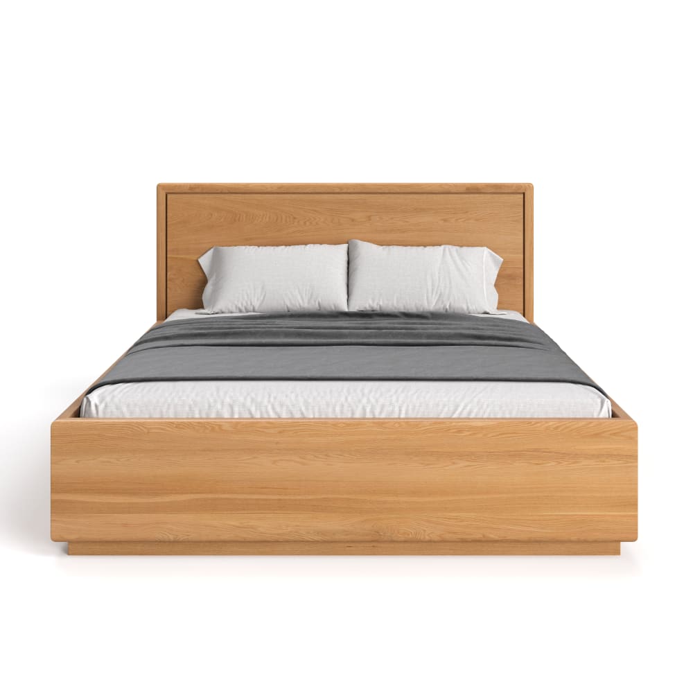 Danzz Massivholzbett mit Bettkasten 160x200 cm Braun
