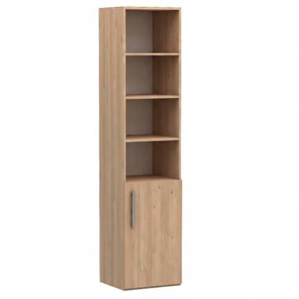 Armoire demi porte en panneaux de particules effet bois L50