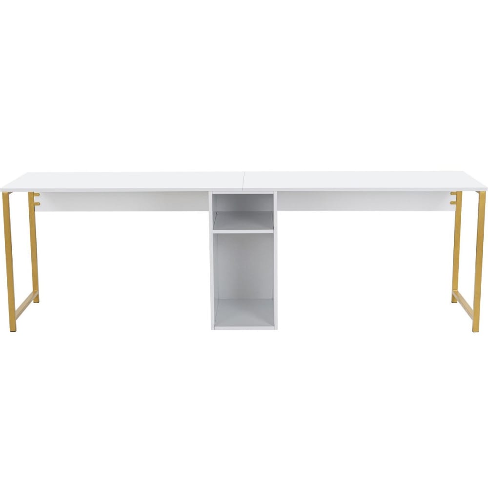 Bureau double avec rangement