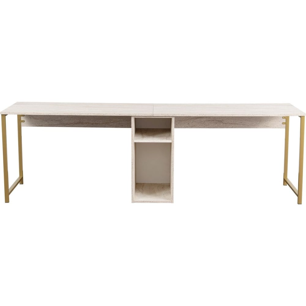 Bureau double avec rangement