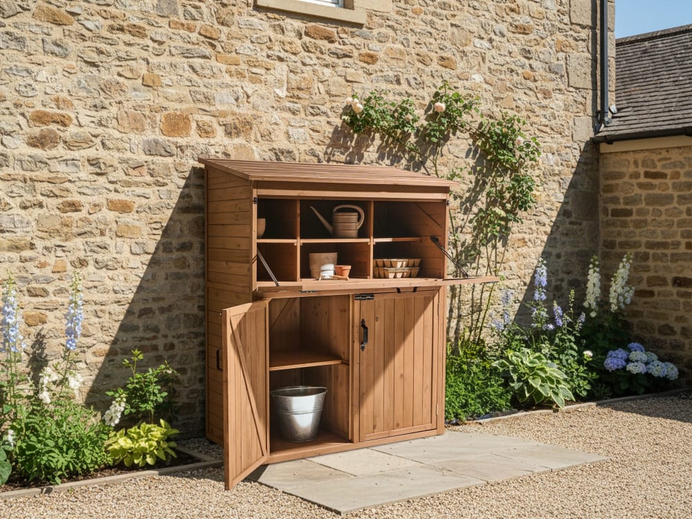 Remise à outils 127 cm 66 cm marron