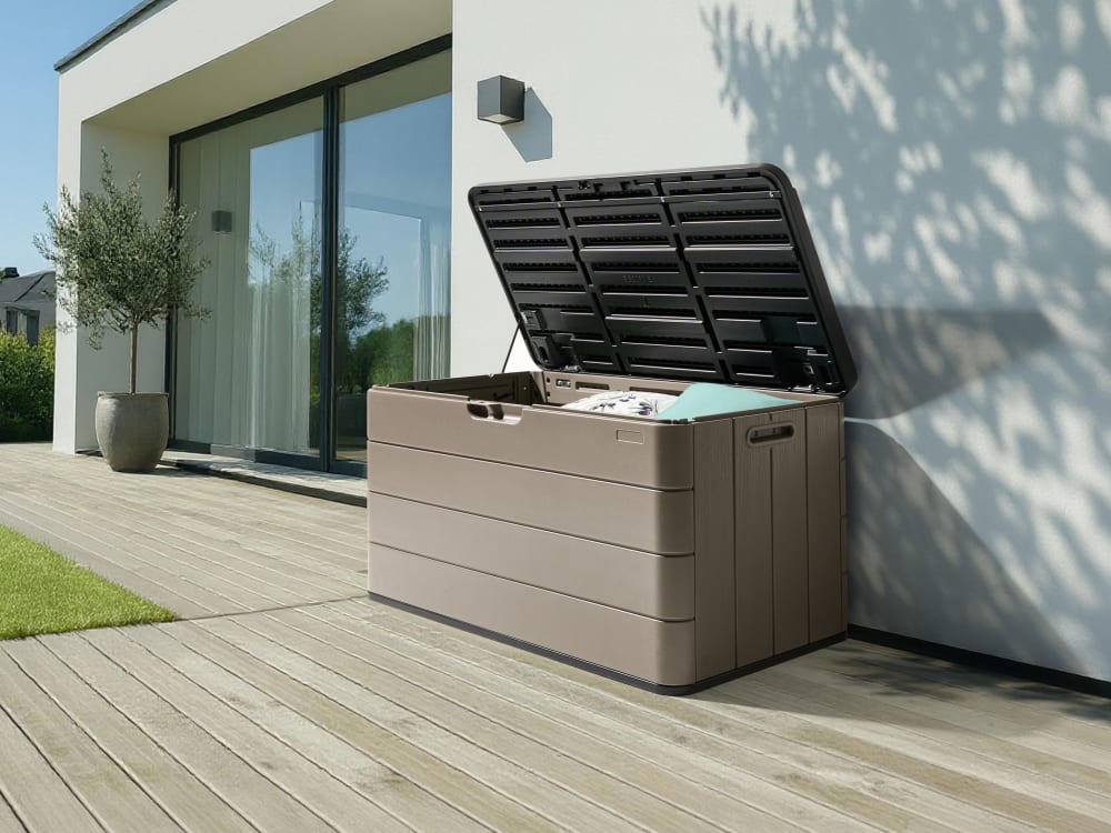 Coffre de rangement 116 cm 60 cm marron