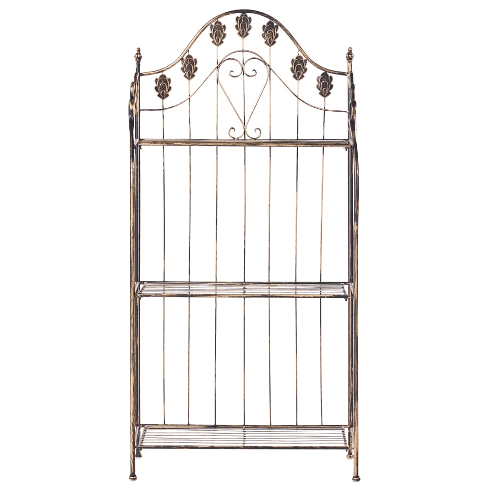 Support pour pot de fleurs d'extérieur métal 59 cm 30 cm noir — vue 4