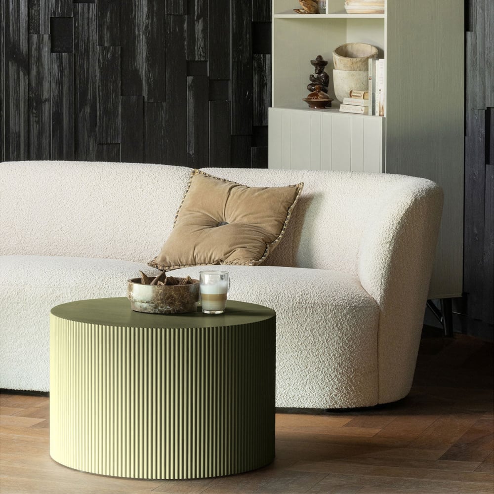Beistelltisch Rund aus MDF, Grün - Maisons Du Monde