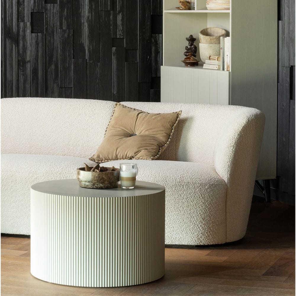 Beistelltisch Rund aus MDF, Beige - Maisons Du Monde