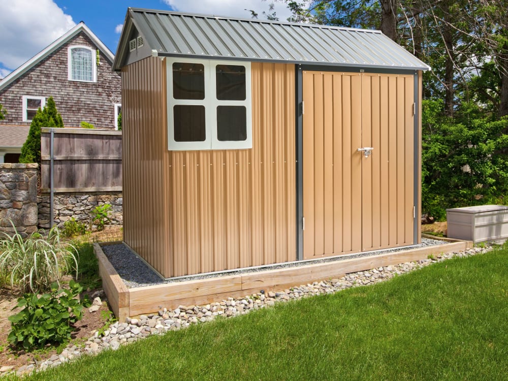 Gerätehaus 248 cm 161 cm Metall Braun - Maisons Du Monde