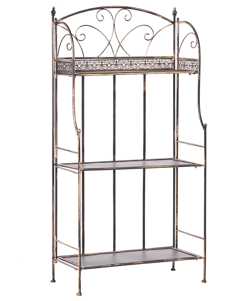 Support pour pot de fleurs d'extérieur métal 60 cm 30 cm noir — Beyit