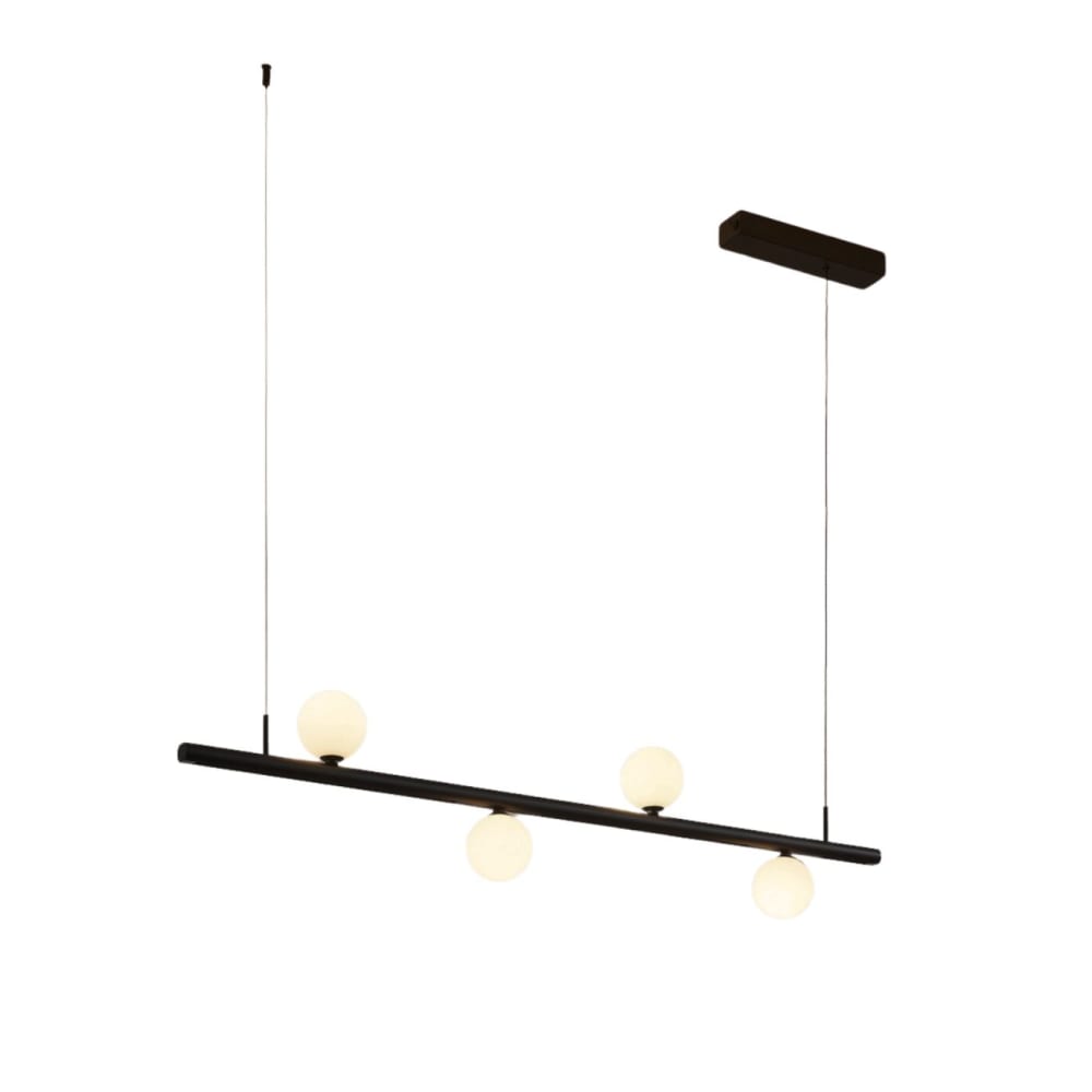Luminaire en verre Noir et blanc 125 cm