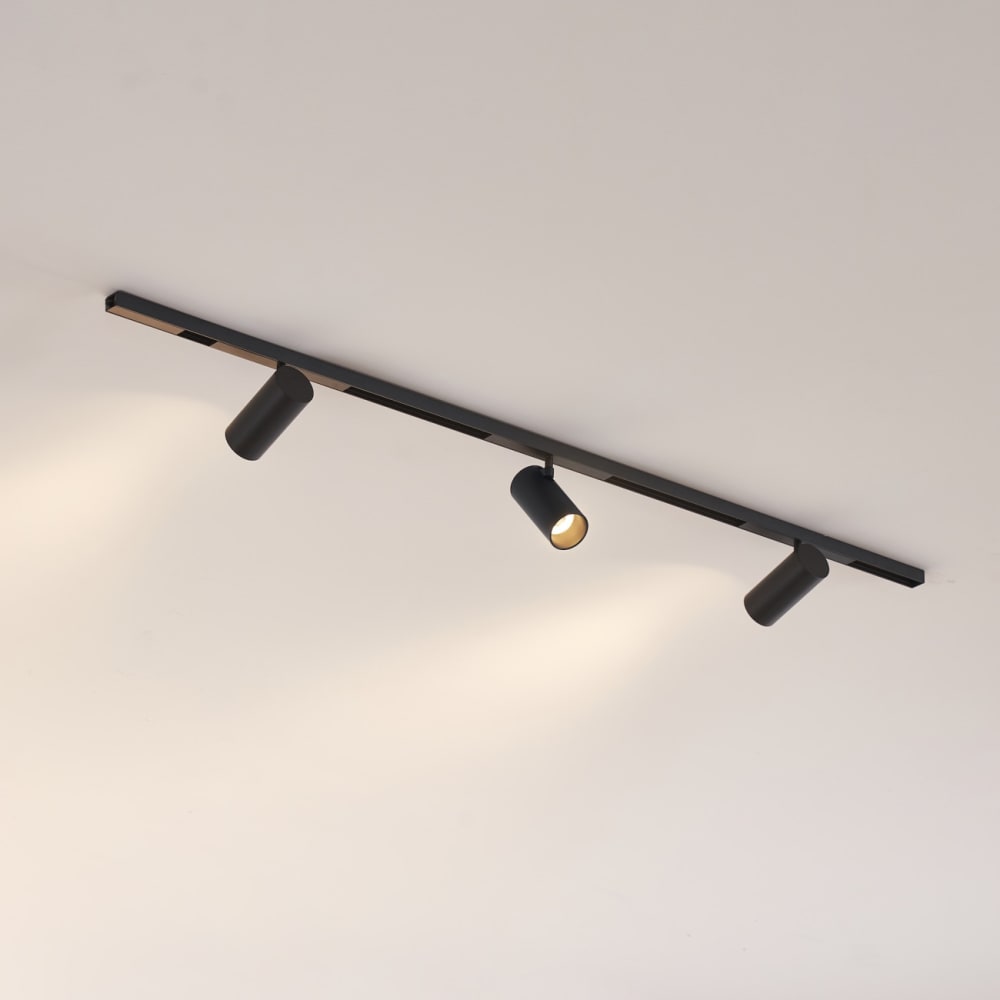 LED-Schienensystem aus Aluminium 100 cm, Schwarz - Maisons Du