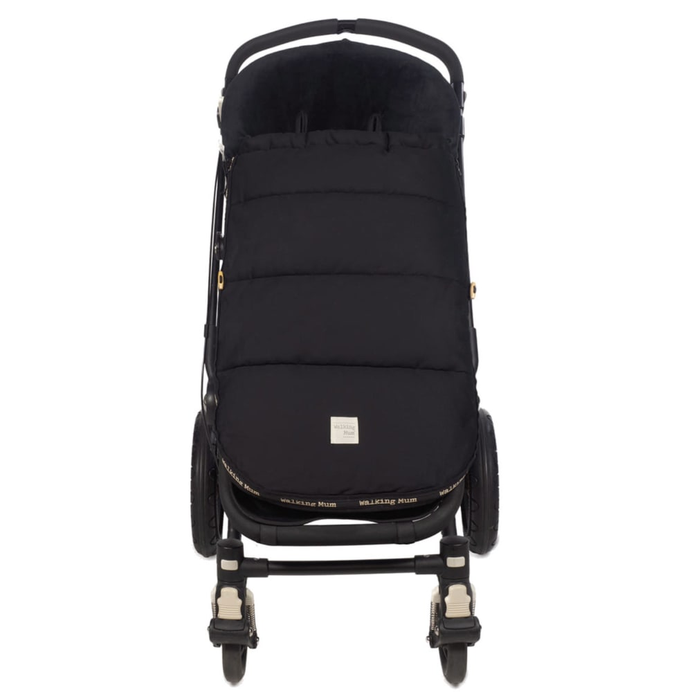 Walking mum Winterfußsack eco mum schwarz Öko-Tex Zertifikat Baumwolle Baby