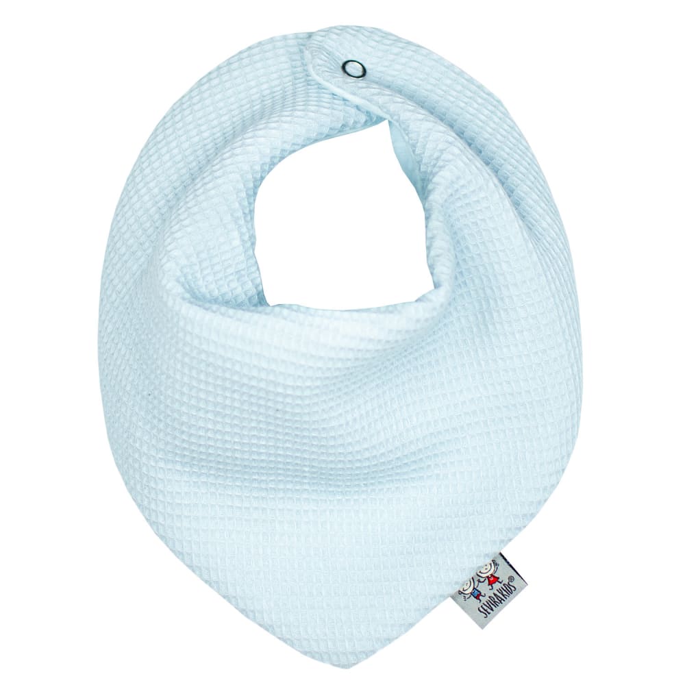 Sevira Kids Bandana-lätzchen aus waben-baumwolle Blau Baby