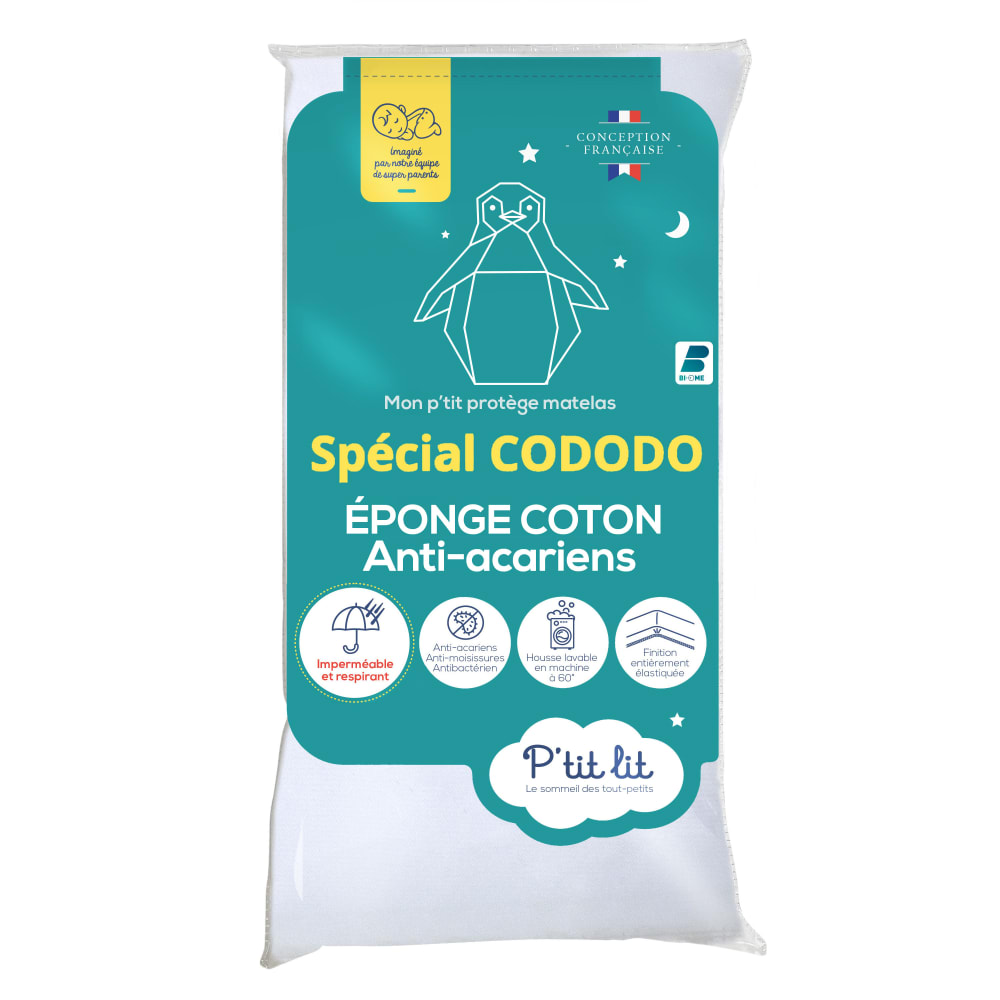 Protège matelas enfant imperméable et anti acarien 120x190/200 cm
