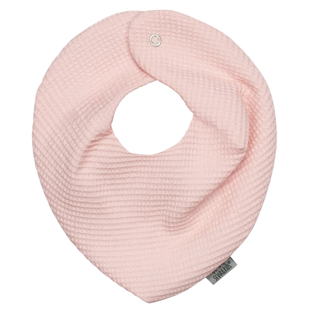 Sevira Kids Bandana-lätzchen aus waben-baumwolle Rosa Baby