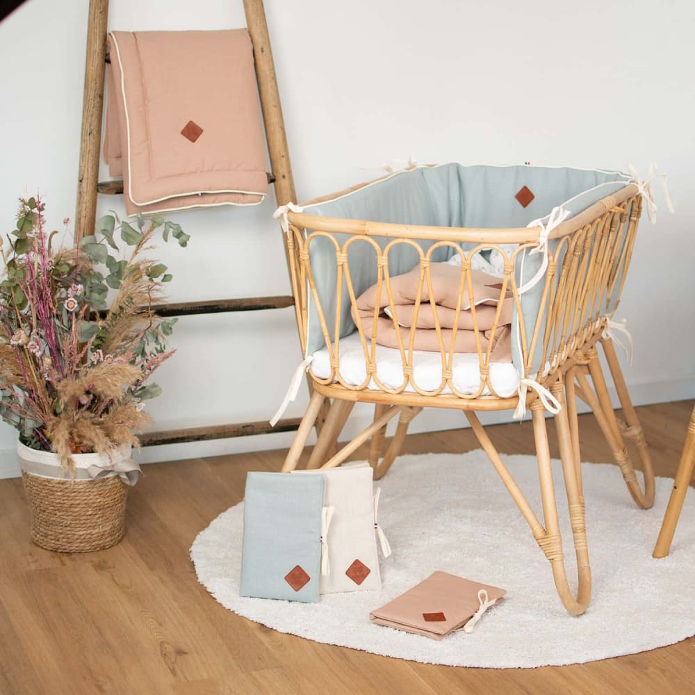 Bavoir bébé en lin beige dès la naissance - Maisons du Monde