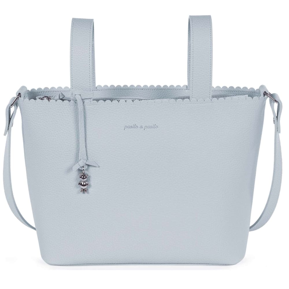 PASITO A PASITO Wickeltasche organizer für kinderwagen crossbody icon BLAU Öko-Tex Zertifikat LEDER Baby