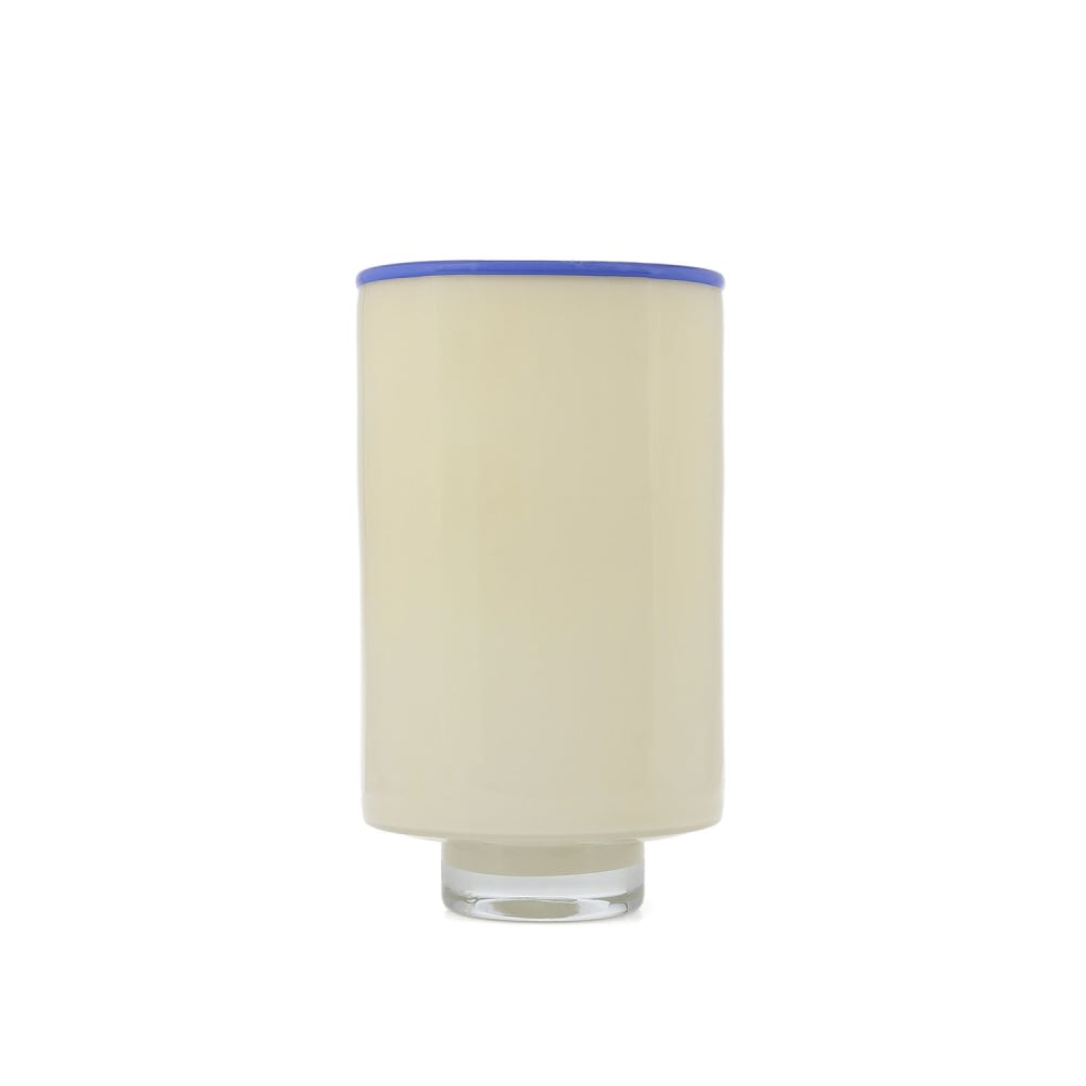 Vase multicolore en verre 15xh26cm