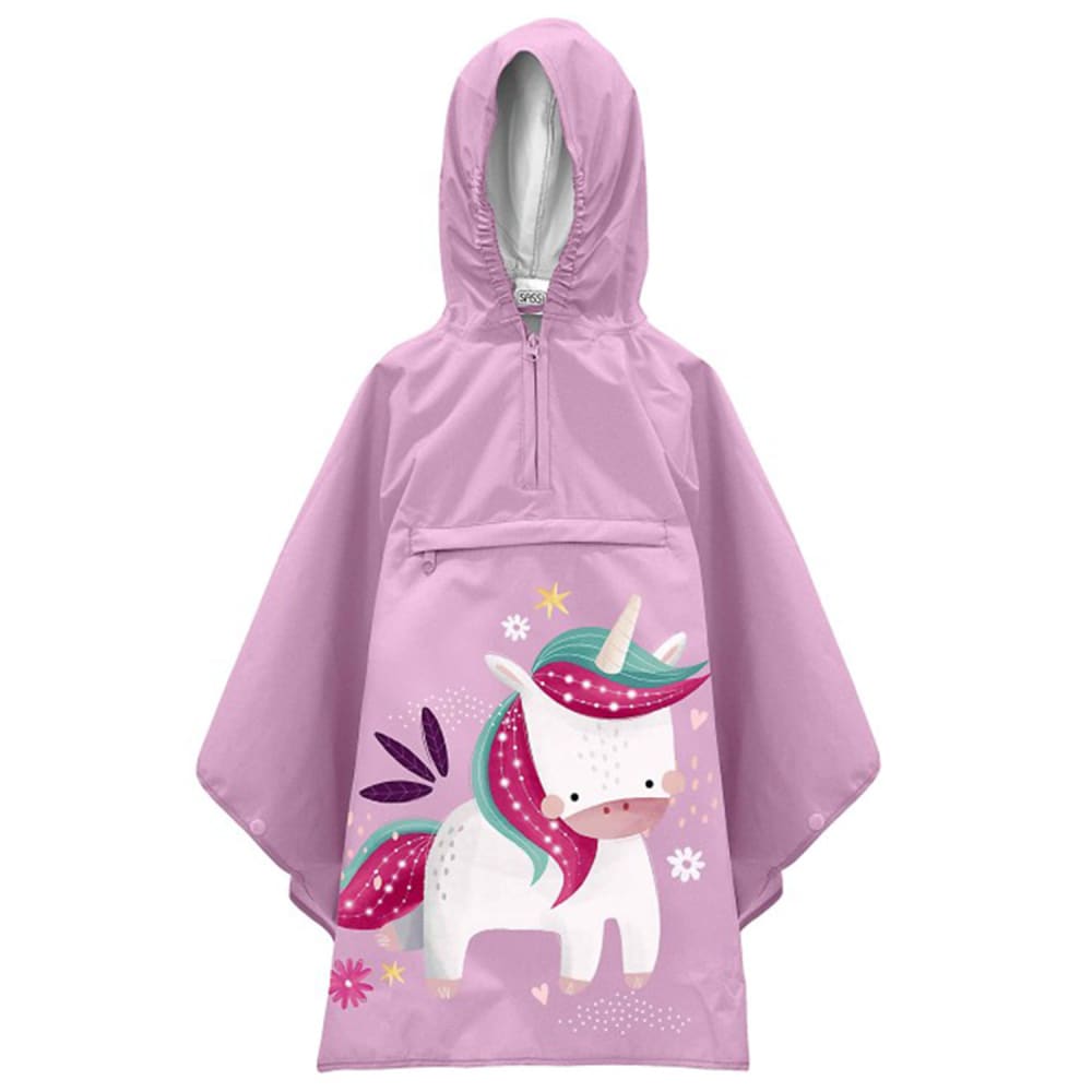 Sassi Junior Regenponcho wasserdichte kappe für kinder ROSA PES - POLYESTER Baby