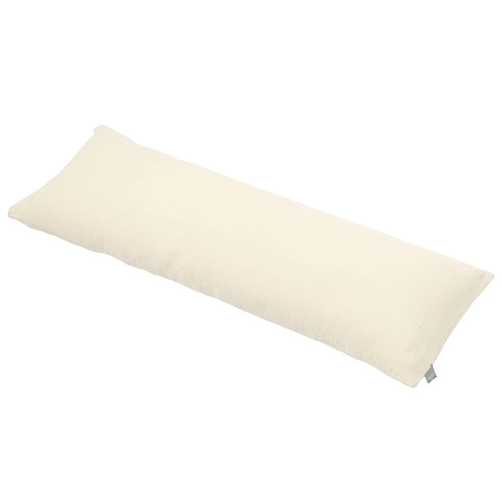 Housse traversin plat gaze de coton écru 90 cm Housse traversin plat gaze de coton écru 90 cm