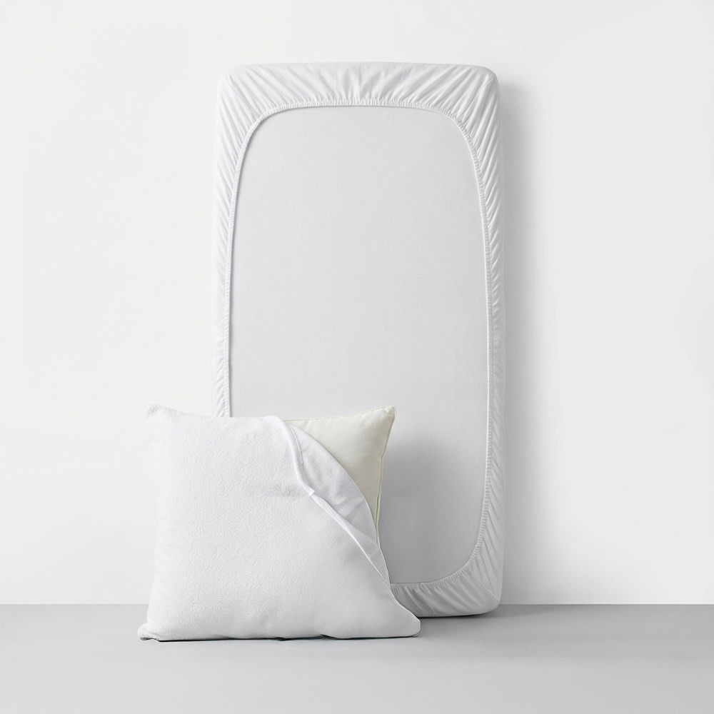 Lot Protection – 1 Protège-Matelas + 1 Taie – Coton – 90x190