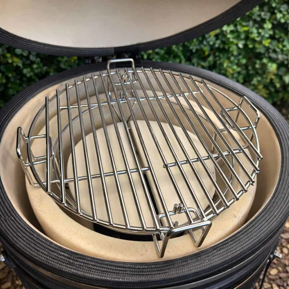 Patton Multi-Level-Grillsystem für 15-16" Kamado-Grill Silber Edelstahl