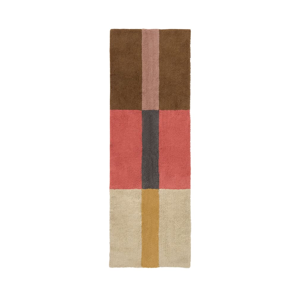 Chroma Stripes - Tapis en laine Chroma Spiced Coral 80 x 230 cm