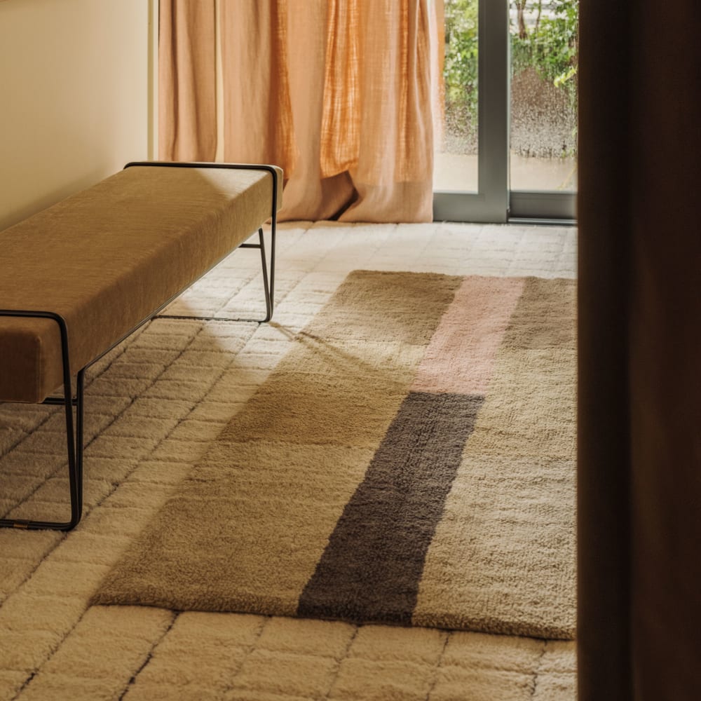 Chroma Stripes - Tapis en laine Chroma Dusty Pink 80 x 230 cm — vue 3