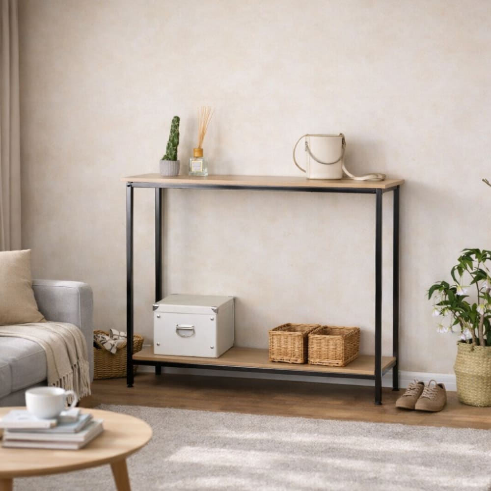 Concept Usine Rechteckige Konsole 106 x 35 cm aus Eiche style modern Braun Spanplatte