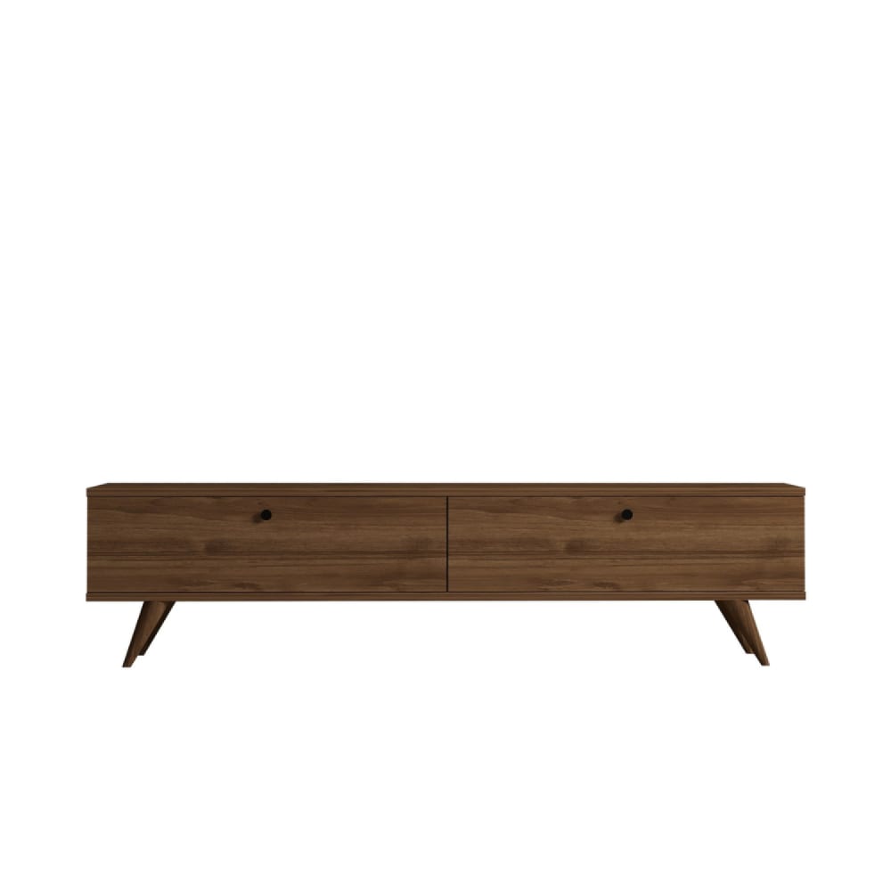 Meuble TV 160cm avec deux placards noyer