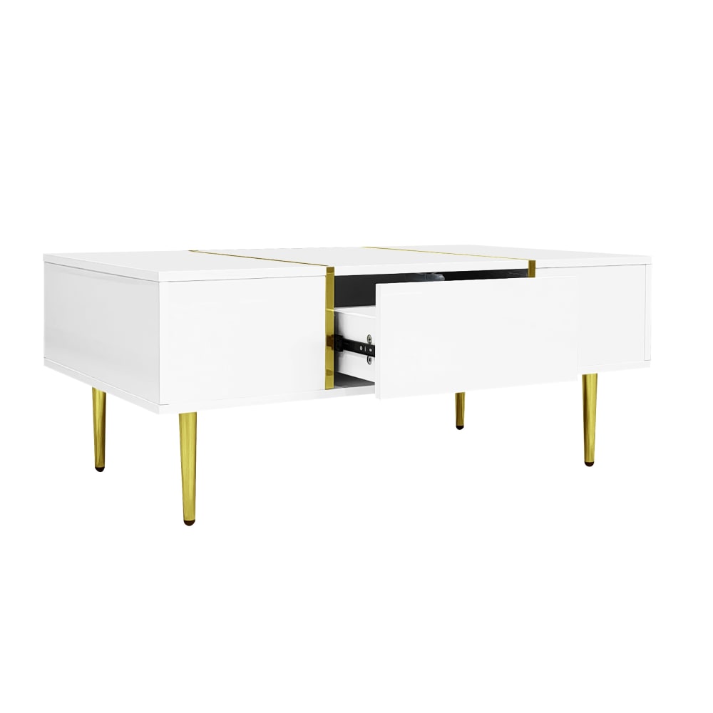 Table basse blanche avec