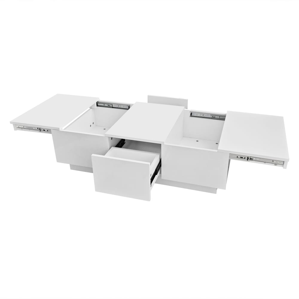 Table basse blanche avec