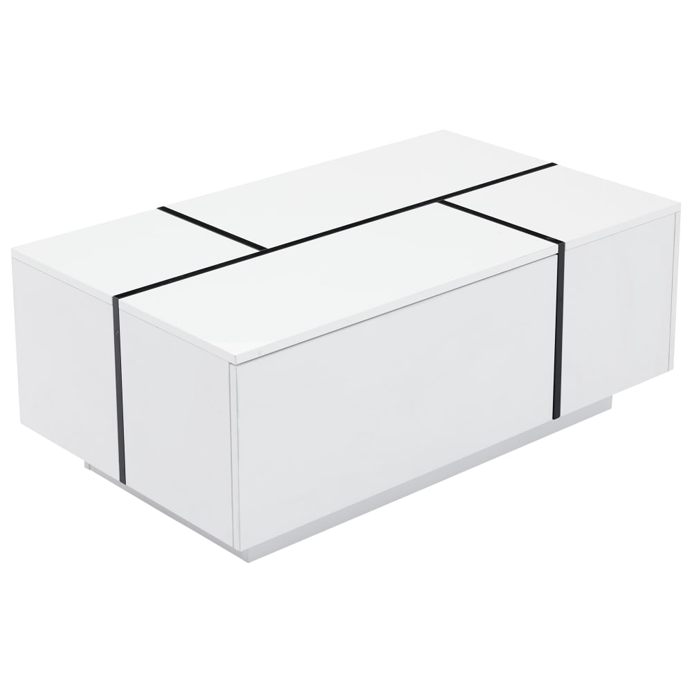 table basse blanche avec