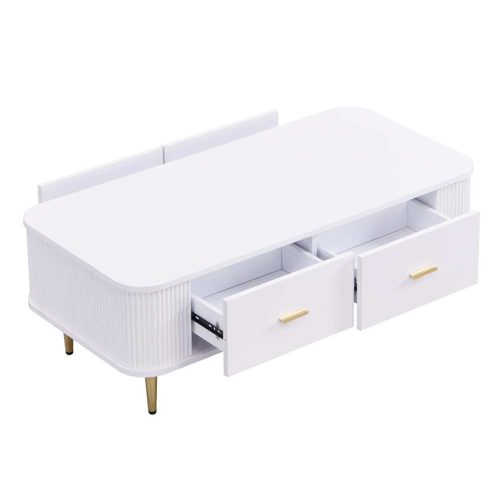 table basse blanche avec