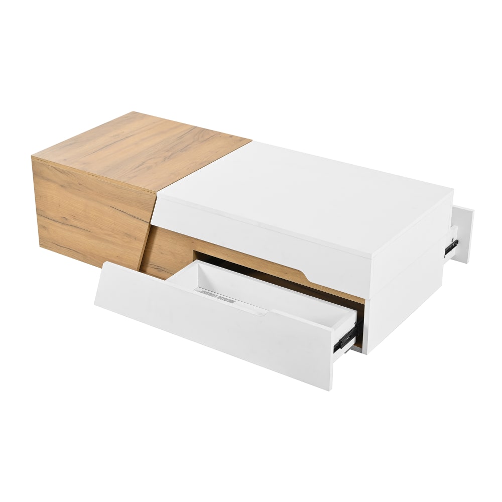 Table basse blanche avec