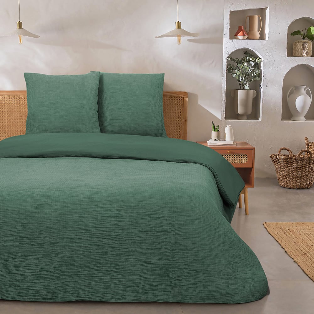 Parure de lit double en gaze de coton 260x240cm