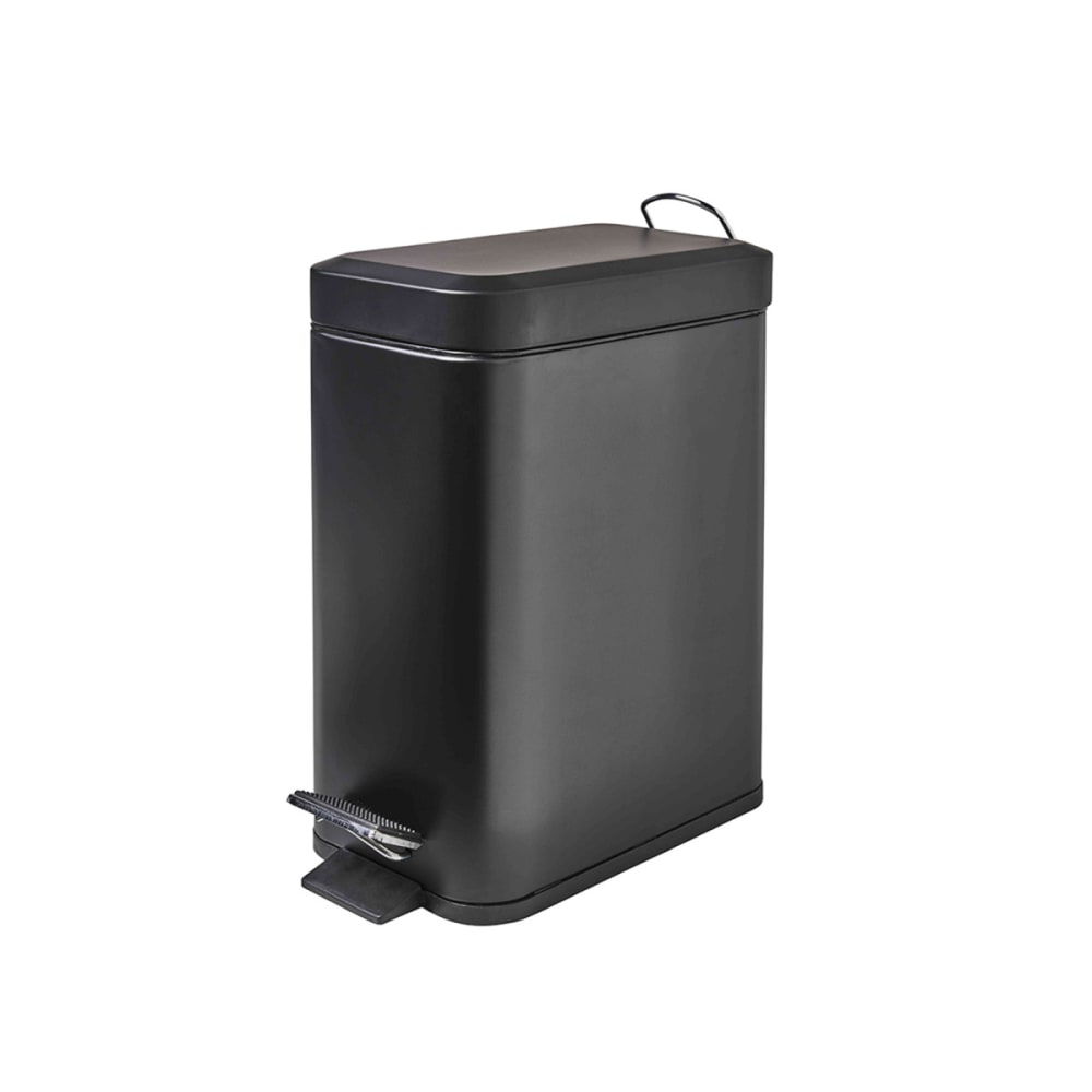Poubelle salle de bain 5l à pédale noir Poubelle salle de bain 5l à pédale noir
