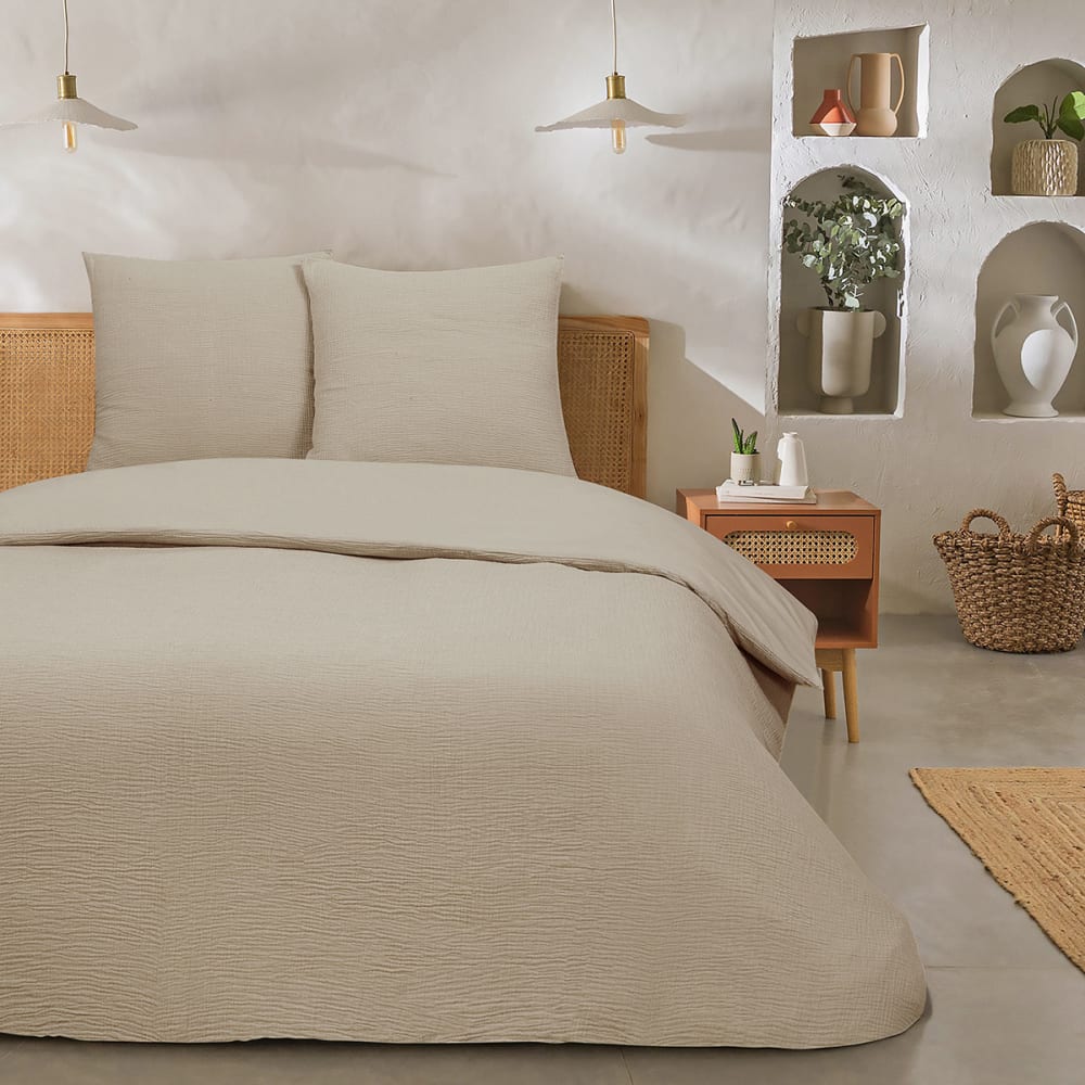 Parure de lit double en gaze de coton 260x240cm