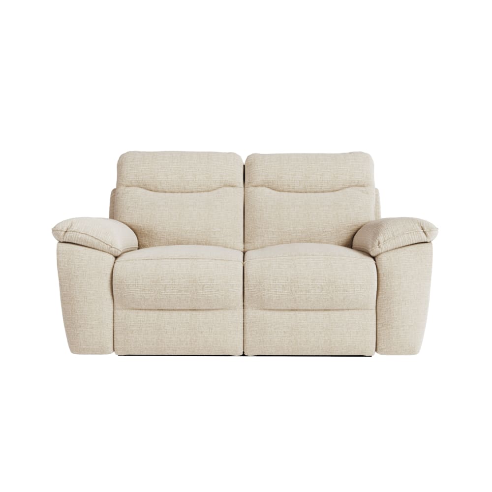 Canapé relax manuel 3 et 2 places et fauteuil, tissu texturé - beige — Beyit