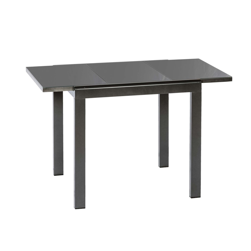 Merxx Balkonausziehtisch 80 (120) x 70 cm, graphit style modern Grau Aluminium