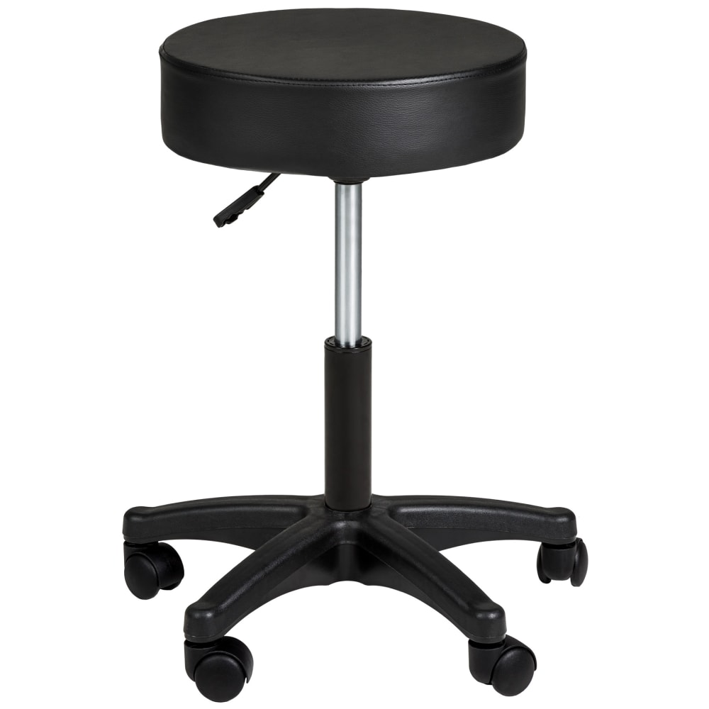 Tabouret à roulettes noir