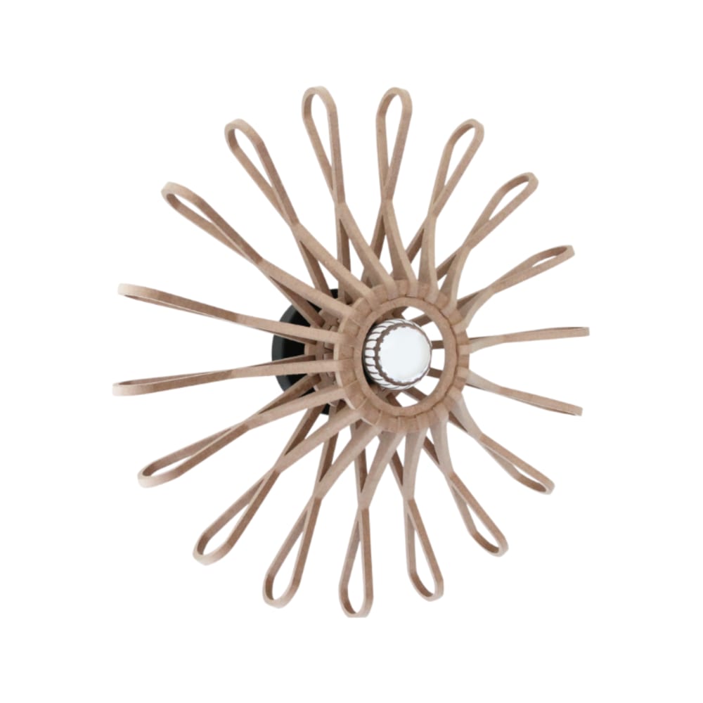 Applique fleur D47 cm en bois