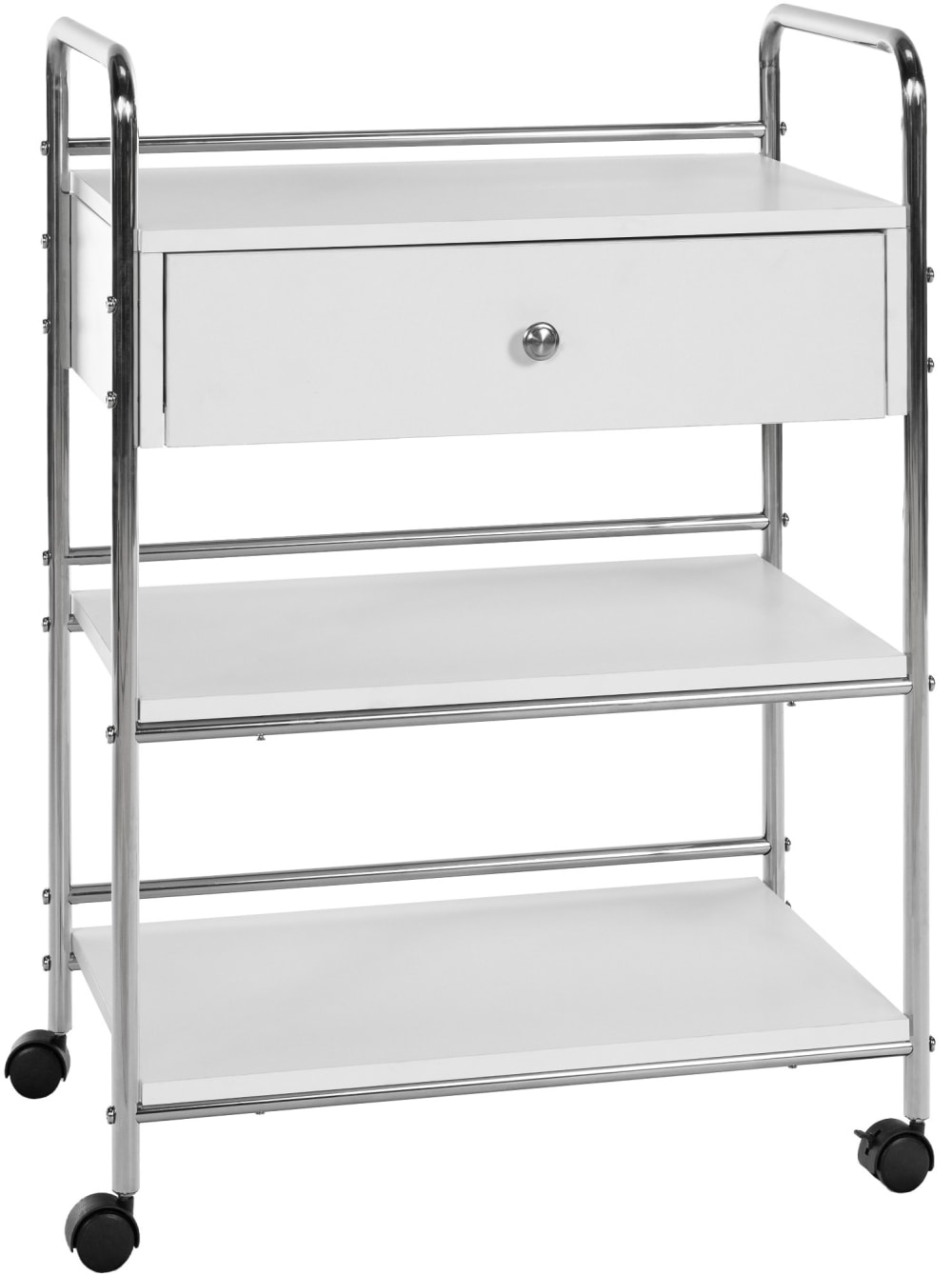 Chariot de service en holz blanc