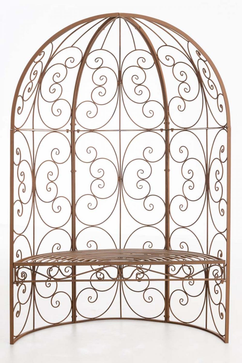 Arche à rosiers en métal Marron antique