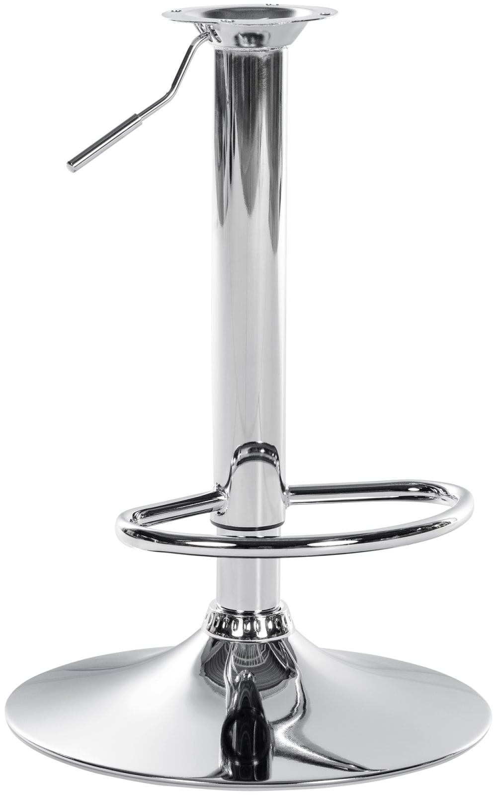 CLP Ersatz Gestell für Barhocker aus Metall chrom style modern Grau Metall