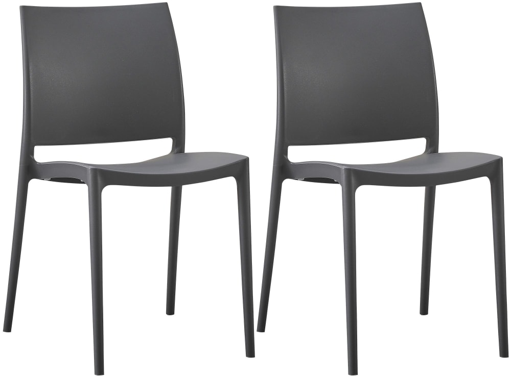Lot 2 chaises jardin - empilable